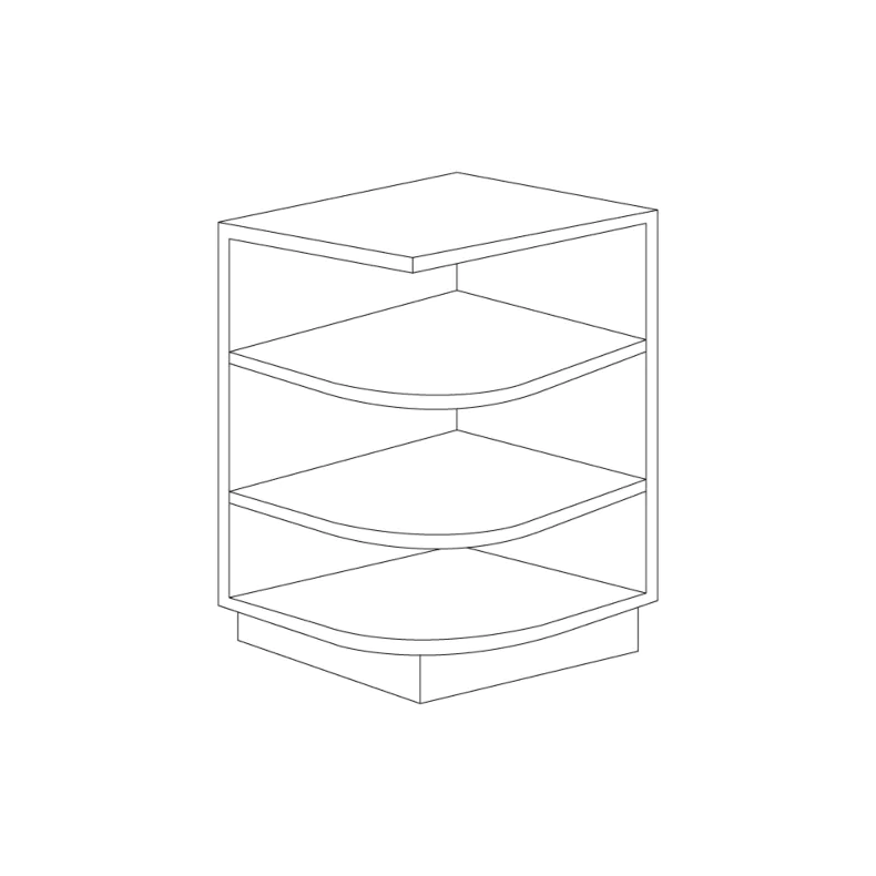 Orlando Ginger Square 12" Base End Shelf Cabinet - Right - RTA Orlando Ginger Square 12" Base End Shelf Cabinet - Right - RTA