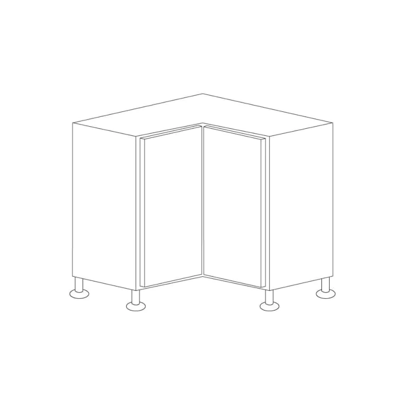 Lacquer White 33" Lazy Susan Base Cabinet - RTA Lacquer White 33" Lazy Susan Base Cabinet - RTA