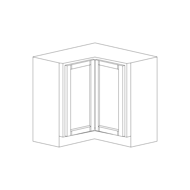 Lexington Grey Shaker 33" Lazy Susan Cabinet - Assembled Lexington Grey Shaker 33" Lazy Susan Cabinet - Assembled