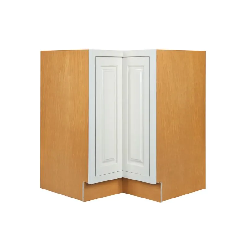 Vintage White Inset 33" Lazy Susan Corner Base Cabinet - RTA Vintage White Inset 33" Lazy Susan Corner Base Cabinet - RTA