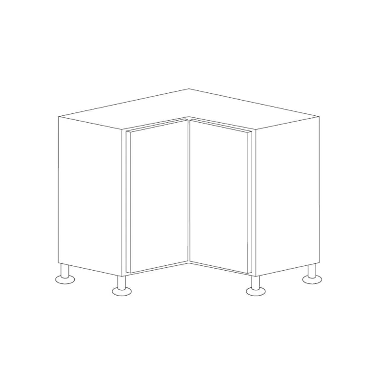Walnut 36" Lazy Susan Base Cabinet - RTA Walnut 36" Lazy Susan Base Cabinet - RTA