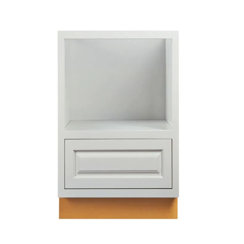 Vintage White Inset 27" Microwave Base Cabinet - RTA Vintage White Inset 27" Microwave Base Cabinet - RTA