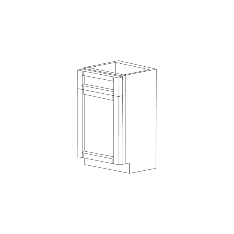 Orlando Ginger Square 18" Base Trash Can Cabinet - RTA