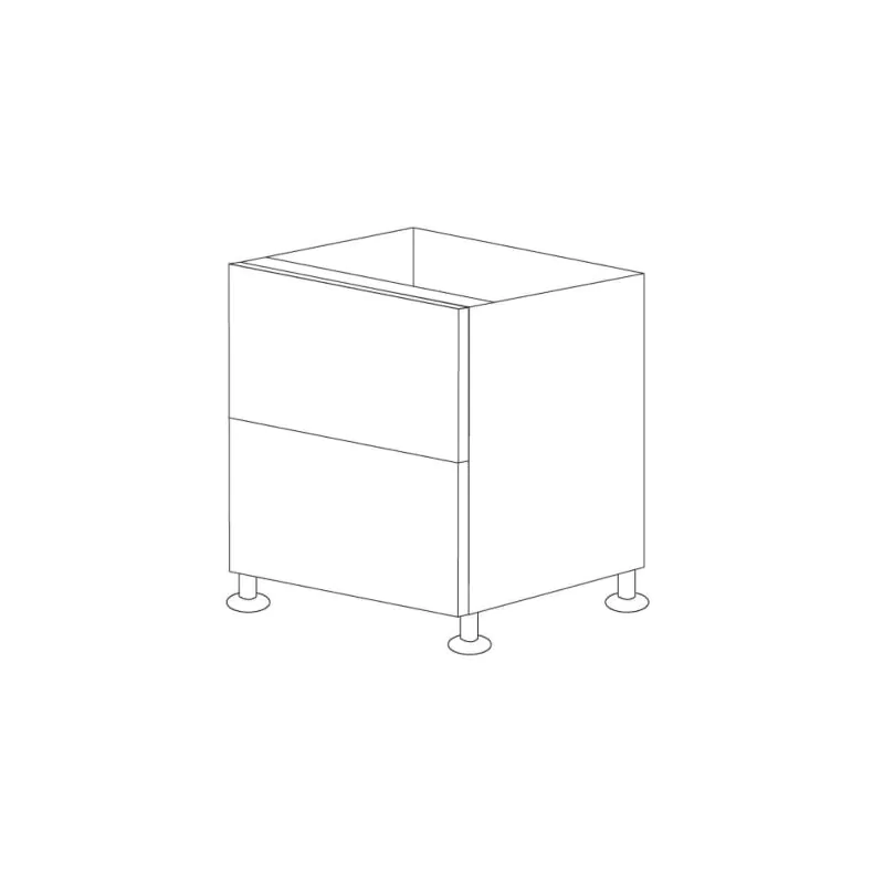 Glossy White 27" Drawer Base Cabinet 3 Drawers - RTA Glossy White 27" Drawer Base Cabinet 3 Drawers - RTA