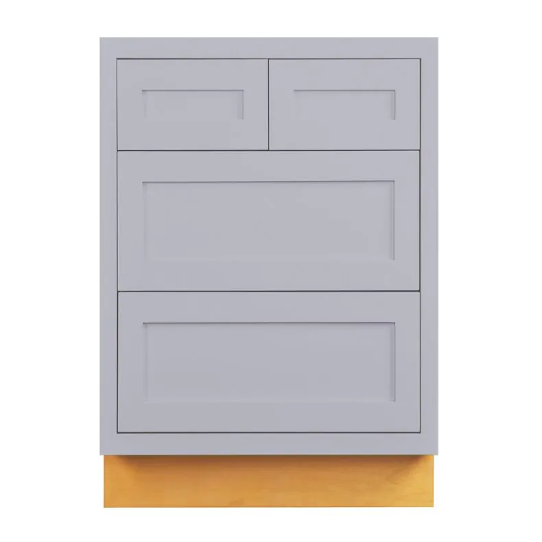 Dark Blue Inset Shaker 30" Four Drawer Base Cabinet - RTA Dark Blue Inset Shaker 30" Four Drawer Base Cabinet - RTA