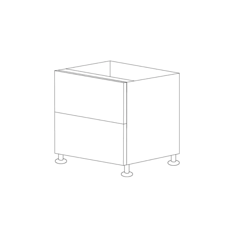 Glossy Gray 30" Drawer Base Cabinet 2 Drawers - RTA Glossy Gray 30" Drawer Base Cabinet 2 Drawers - RTA