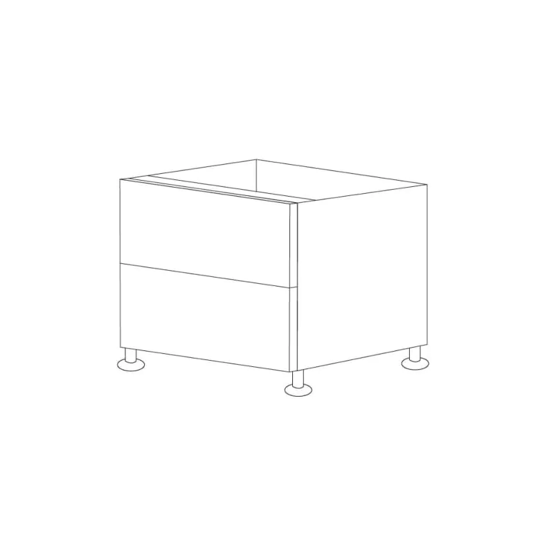Glossy Gray 36" Drawer Base Cabinet 2 Drawers - RTA Glossy Gray 36" Drawer Base Cabinet 2 Drawers - RTA
