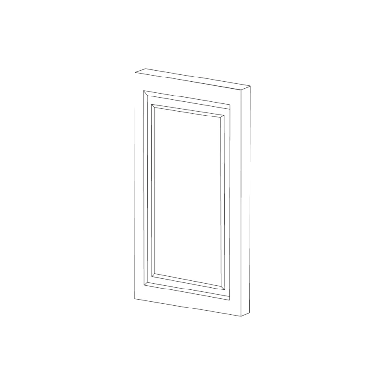 Fresno Grey Shaker 42" High Wall Fake Door