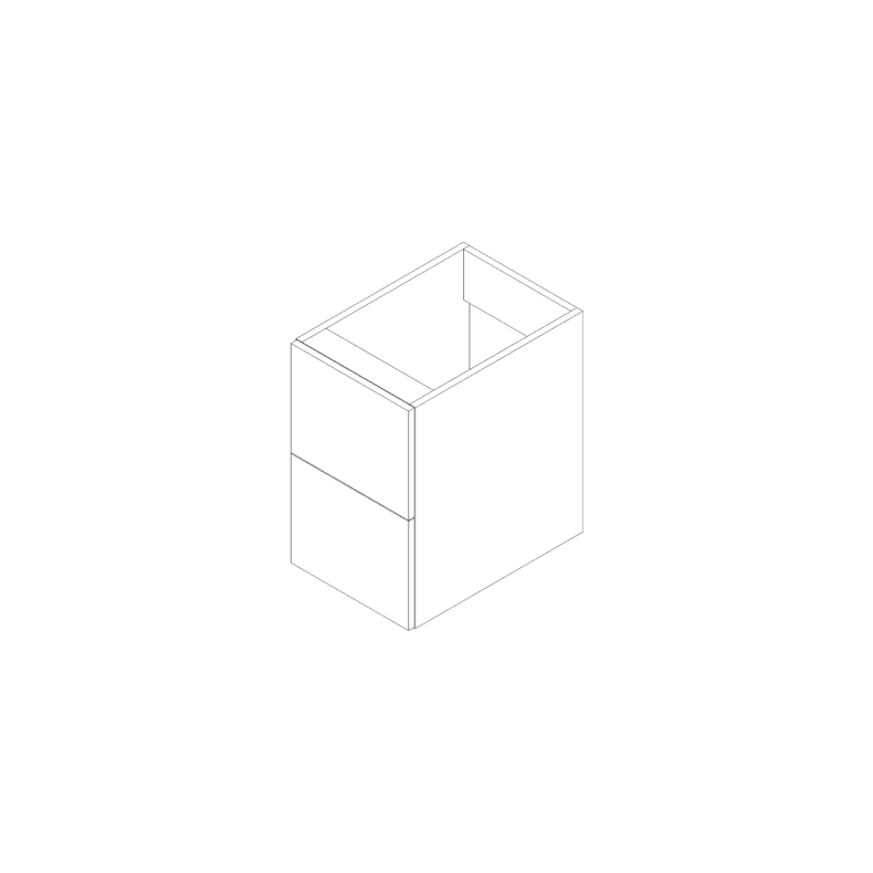 Matte White Flat Panel 15"x24"X21" Floating Vanity With Two Drawers - RTA Matte White Flat Panel 15"x24"X21" Floating Vanity With Two Drawers - RTA