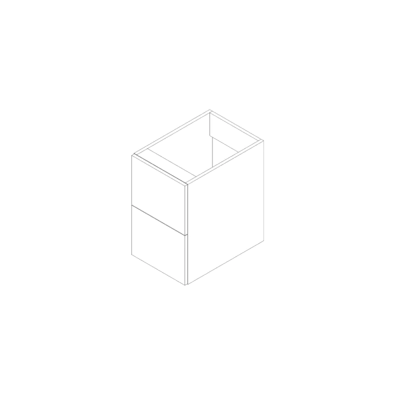 Grecian White Flat Panel 15"x24"X21" Floating Vanity With Two Drawers - Assembled Grecian White Flat Panel 15"x24"X21" Floating Vanity With Two Drawers - Assembled