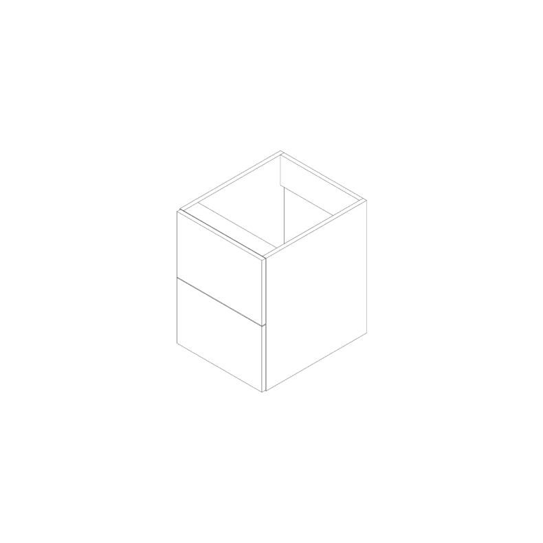 Beachcomber Flat Panel 18"x24"x21" Floating Vanity With Two Drawers - RTA Beachcomber Flat Panel 18"x24"x21" Floating Vanity With Two Drawers - RTA