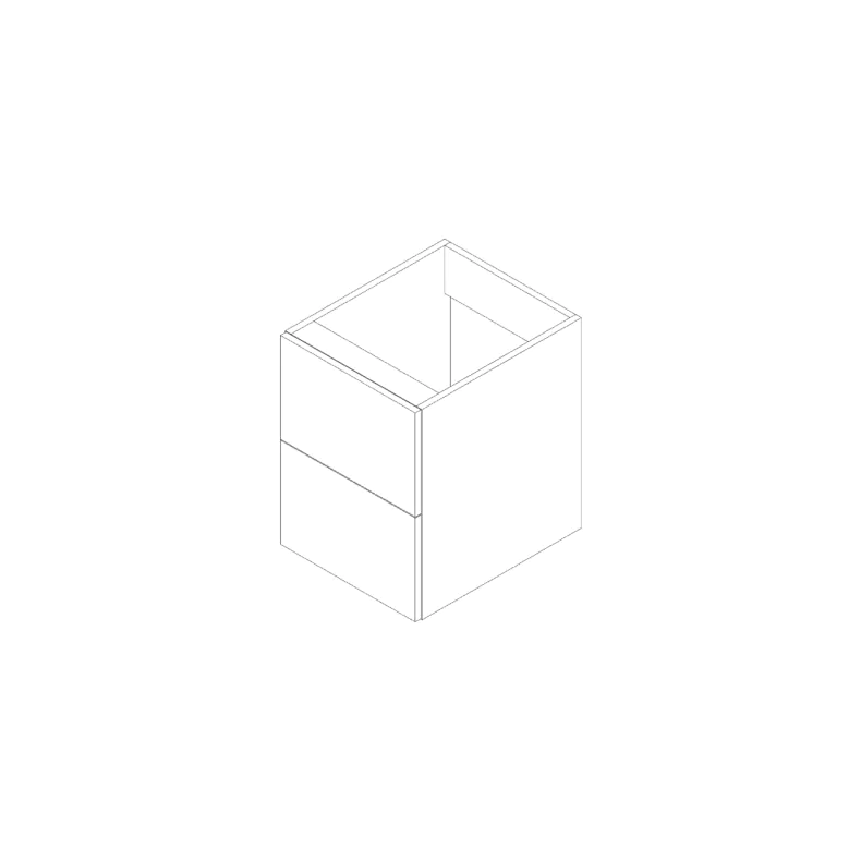 Grecian White Flat Panel 18"x24"X21" Floating Vanity With Two Drawers - Assembled Grecian White Flat Panel 18"x24"X21" Floating Vanity With Two Drawers - Assembled