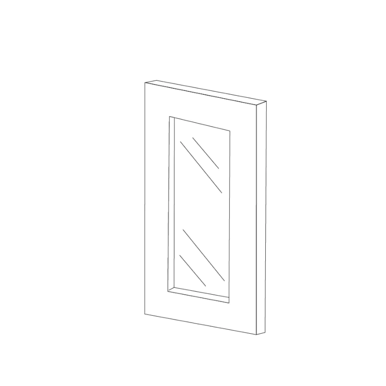 Midnight Java Shaker 27x42 Wall Cabinet Frosted (Glass) Door Midnight Java Shaker 27x42 Wall Cabinet Frosted (Glass) Door