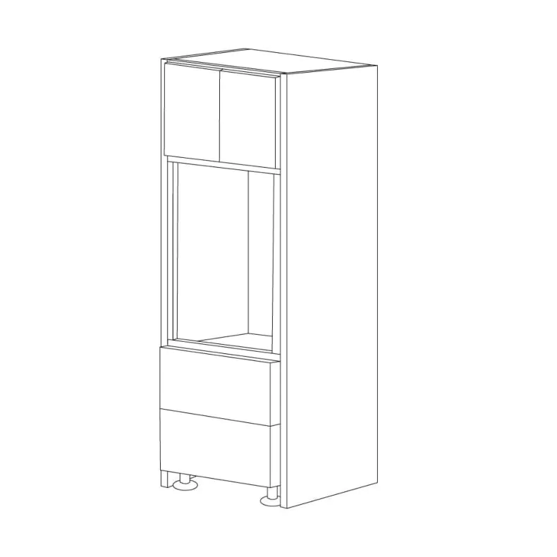 Lacquer White 30x96 Microwave/Oven Cabinet - RTA Lacquer White 30x96 Microwave/Oven Cabinet - RTA
