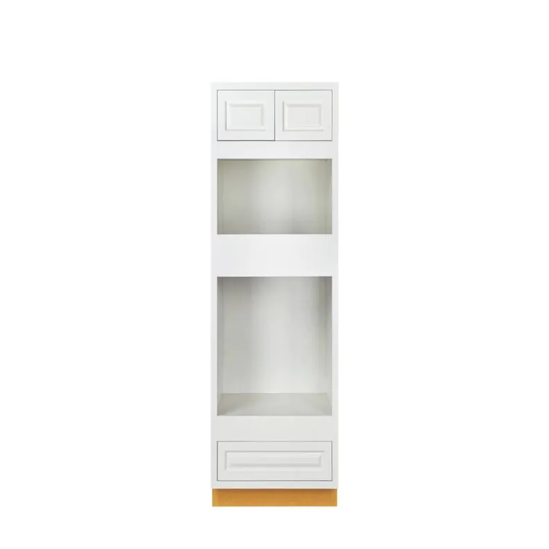 Vintage White Inset 31x84 Double Oven Pantry Cabinet - RTA Vintage White Inset 31x84 Double Oven Pantry Cabinet - RTA