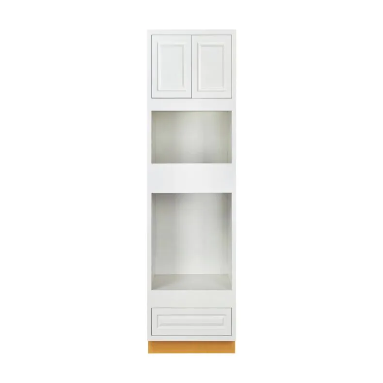 Vintage White Inset 31x93 Double Oven Pantry Cabinet - RTA Vintage White Inset 31x93 Double Oven Pantry Cabinet - RTA