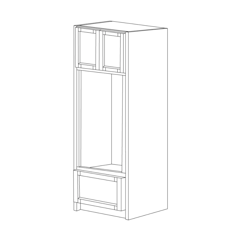 Ashton Grey Shaker 31x96 Double Oven Cabinet - RTA Ashton Grey Shaker 31x96 Double Oven Cabinet - RTA