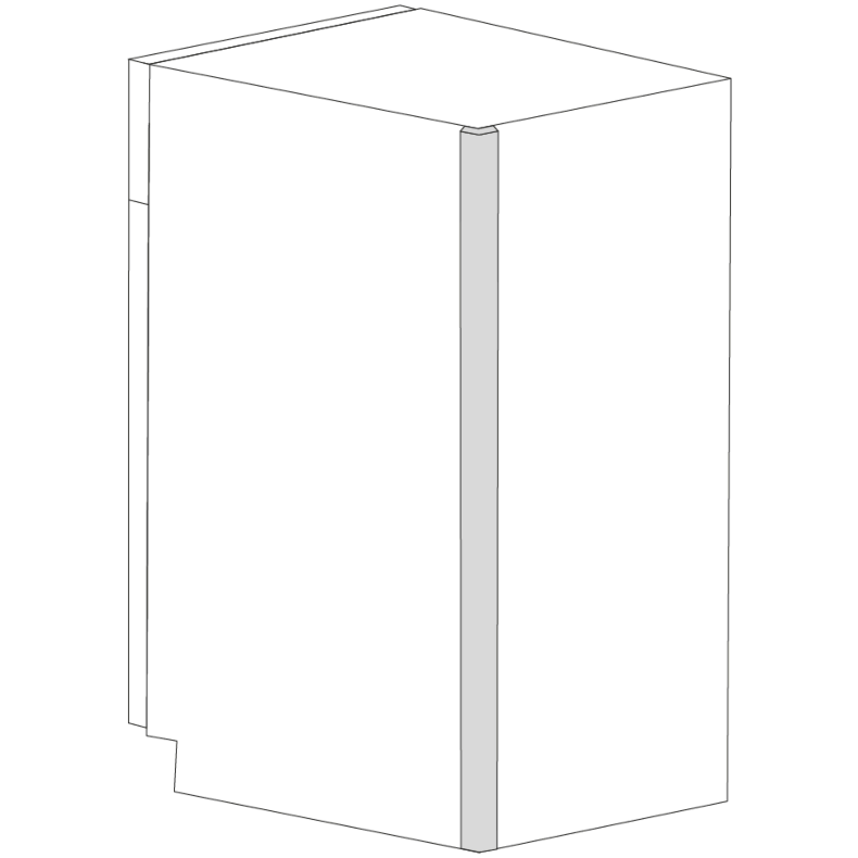 Lexington Espresso Shaker Outside Molding 90"L Wood