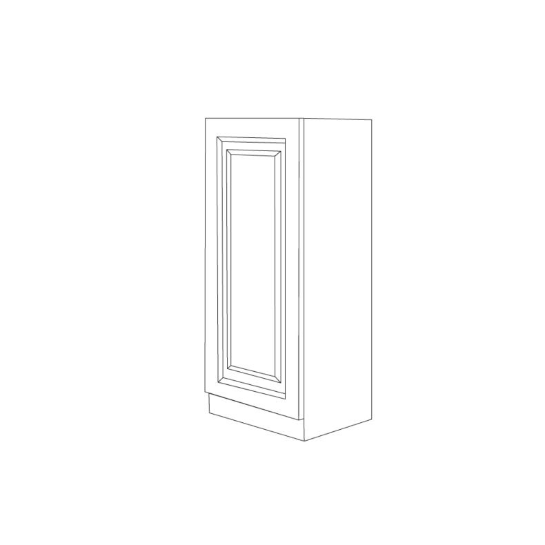 Romona Modern Gray 18x54 Utility Cabinet Bottom Part - RTA Romona Modern Gray 18x54 Utility Cabinet Bottom Part - RTA