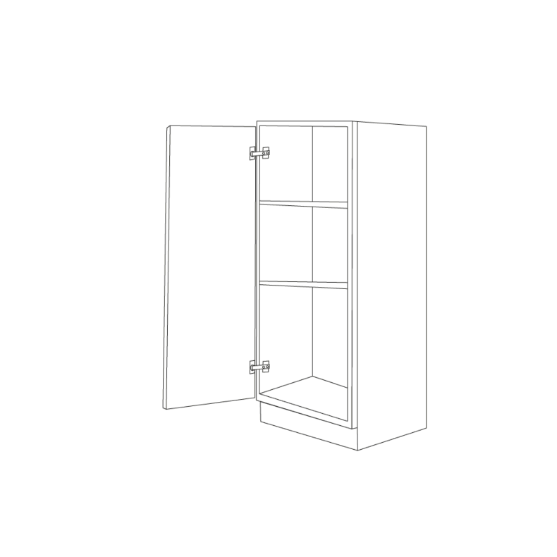 Romona Modern Gray 18x54 Utility Cabinet Bottom Part - RTA
