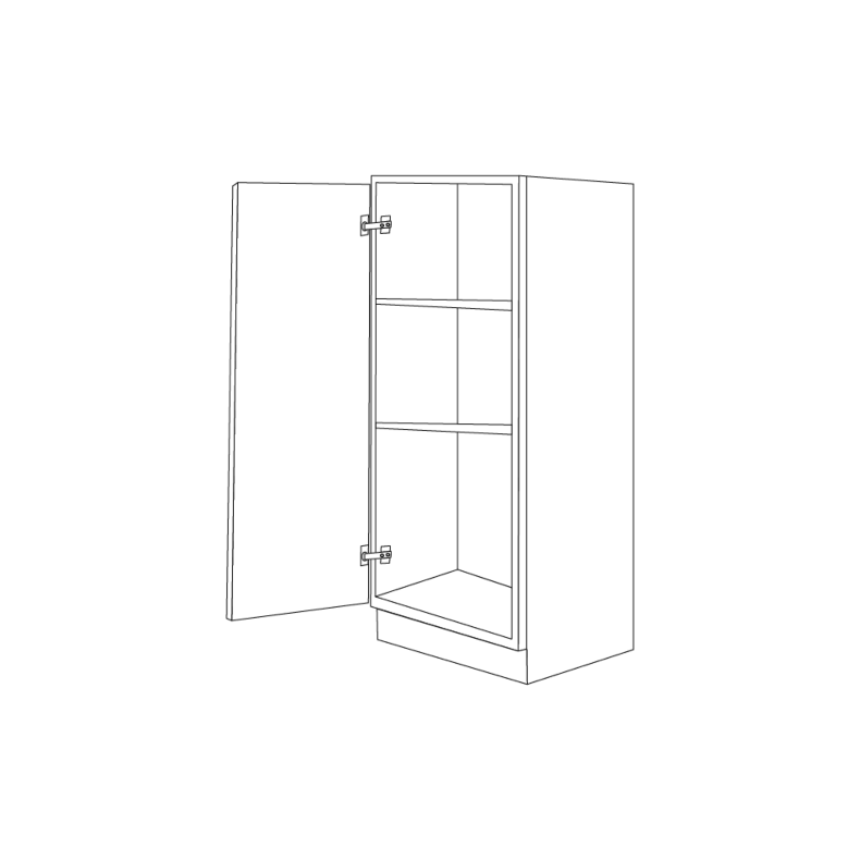 Ashton Grey Shaker 18x54 Utility Cabinet Bottom Part - RTA