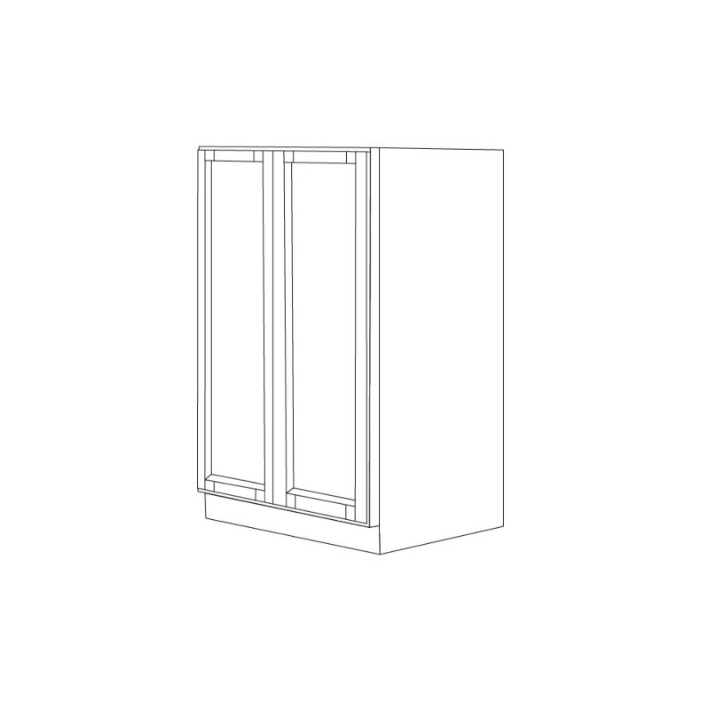 Fresno Grey Shaker 30x54 Utility Cabinet Bottom Part - Assembled Fresno Grey Shaker 30x54 Utility Cabinet Bottom Part - Assembled