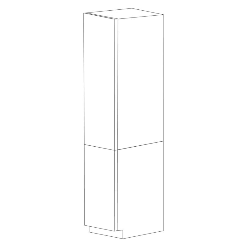 Chic Charcoal Flat Panel 18x84 Pantry Cabinet with 2 Doors - RTA Chic Charcoal Flat Panel 18x84 Pantry Cabinet with 2 Doors - RTA