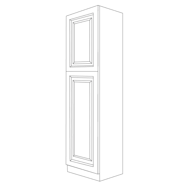 Ontario Beech Espresso 18x90 Utility Cabinet - RTA Ontario Beech Espresso 18x90 Utility Cabinet - RTA