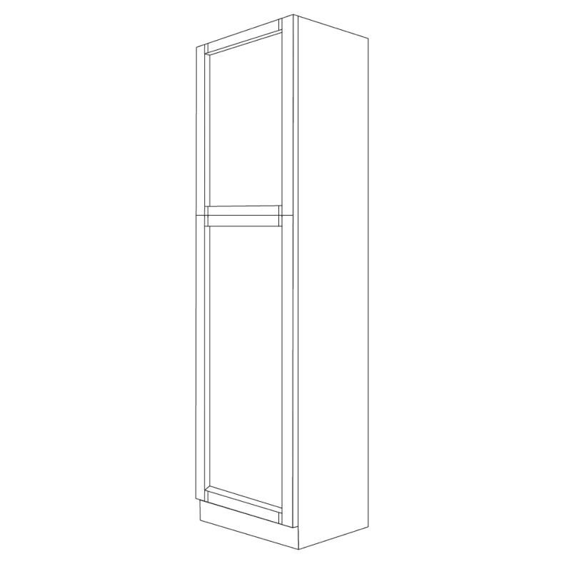 Ashton Grey Shaker 18x90 Utility Cabinet - RTA Ashton Grey Shaker 18x90 Utility Cabinet - RTA