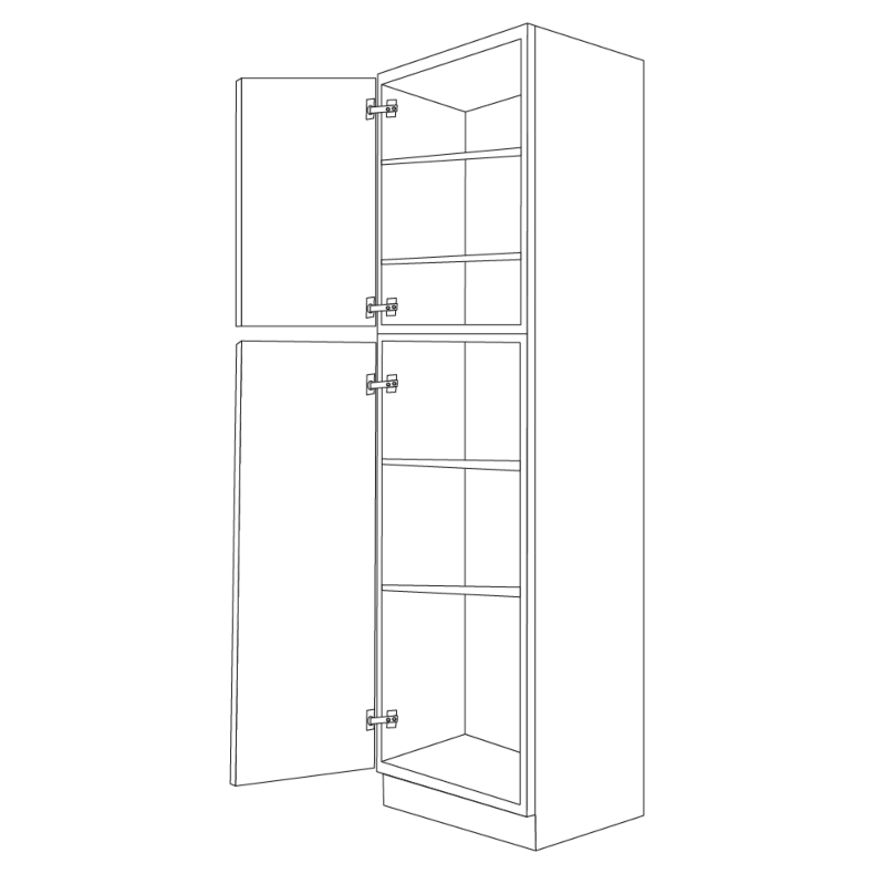 Midnight Java Shaker 18x90 Pantry Cabinet - RTA