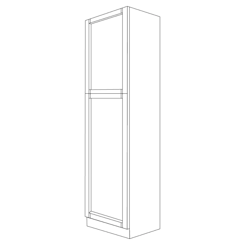 Aspen White Shaker 18x96 Pantry Cabinet - RTA Aspen White Shaker 18x96 Pantry Cabinet - RTA