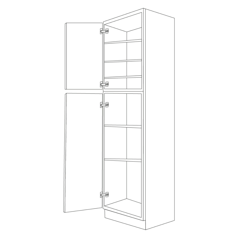 Ontario Beech Espresso 18x96 Utility Cabinet - RTA