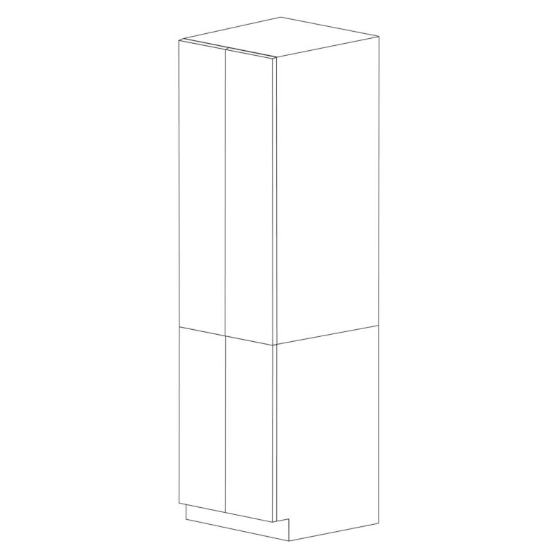 Pure White Flat Panel 24x84 Pantry Cabinet with 4 Doors - RTA Pure White Flat Panel 24x84 Pantry Cabinet with 4 Doors - RTA