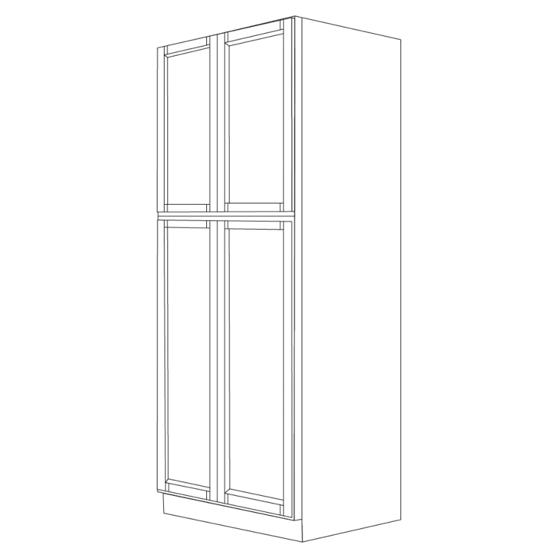 Midnight Java Shaker 24x90 Pantry Cabinet - RTA Midnight Java Shaker 24x90 Pantry Cabinet - RTA