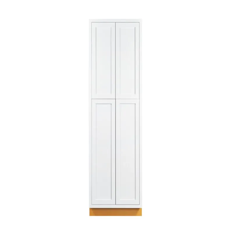 Snow White Inset Shaker 24x93 Utility Cabinet - RTA