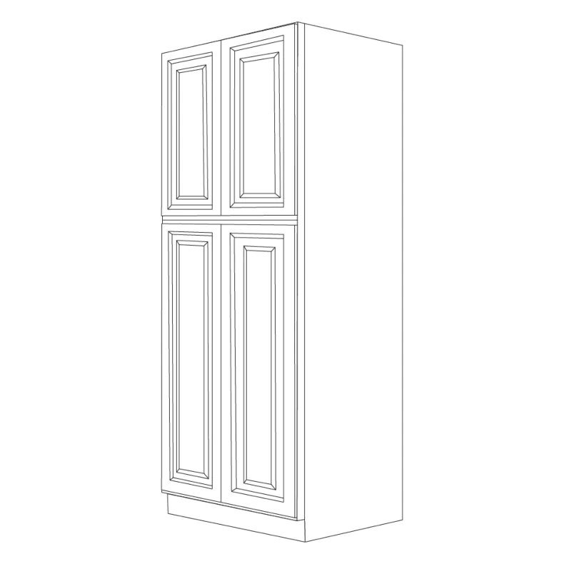 Ontario Beech Espresso 24x96 Utility Cabinet - RTA Ontario Beech Espresso 24x96 Utility Cabinet - RTA