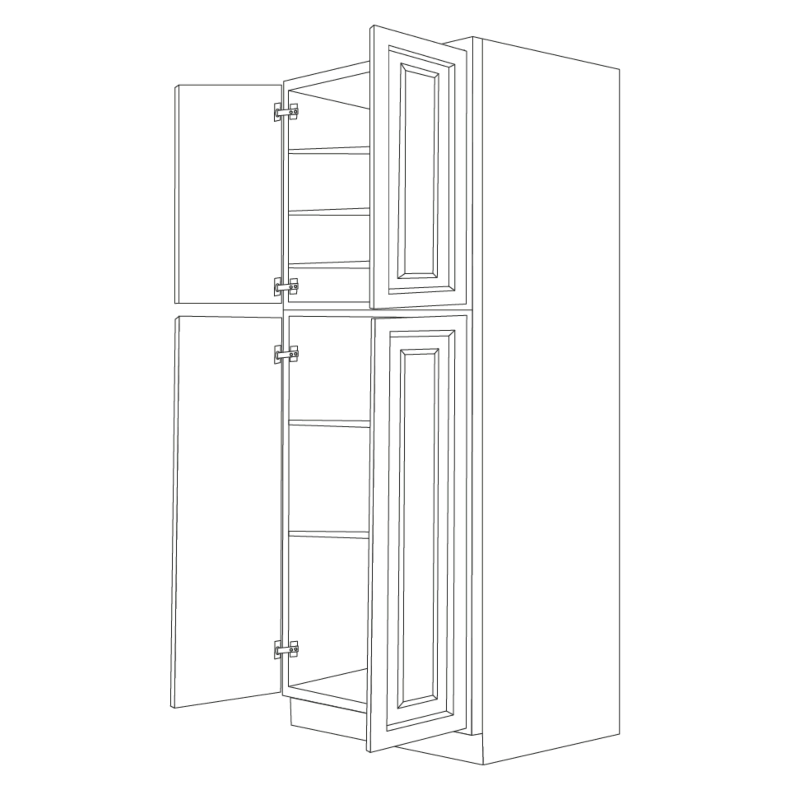 Ontario Beech Espresso 24x96 Utility Cabinet - RTA