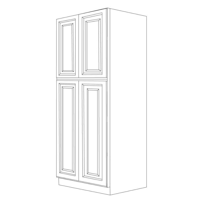 Orlando Ginger Square 30x84 Pantry Cabinet - RTA Orlando Ginger Square 30x84 Pantry Cabinet - RTA