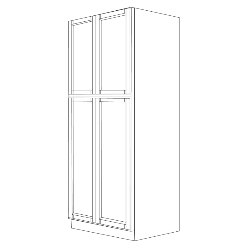 Fresno Grey Shaker 30x84 Utility Cabinet - RTA