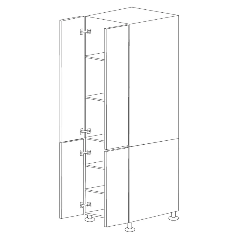 Grecian White 30x84 Pantry Cabinet - Assembled