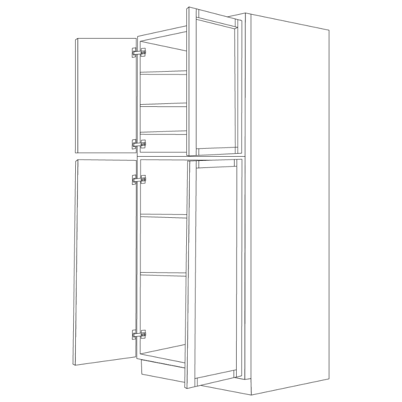 Midnight Java Shaker 30x96 Pantry Cabinet - RTA