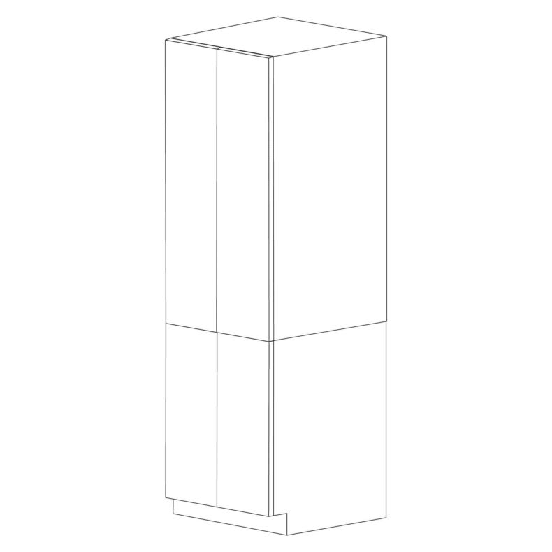 Chic Charcoal Flat Panel 36x84 Pantry Cabinet with 4 Doors - RTA Chic Charcoal Flat Panel 36x84 Pantry Cabinet with 4 Doors - RTA