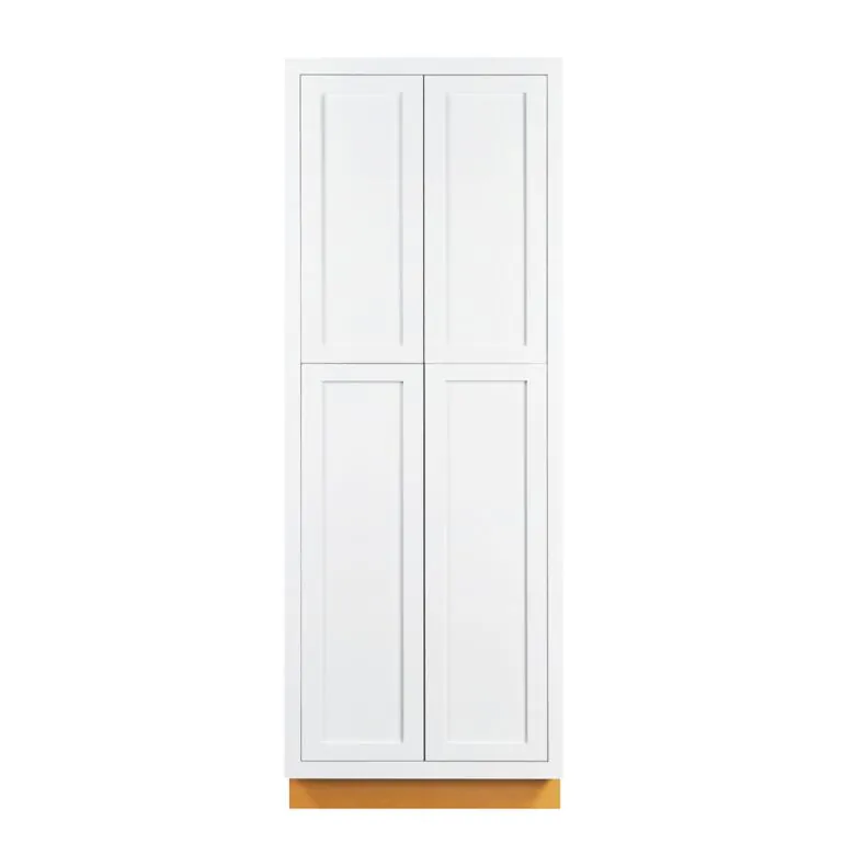 Snow White Inset Shaker 36x93 Utility Cabinet - RTA Snow White Inset Shaker 36x93 Utility Cabinet - RTA