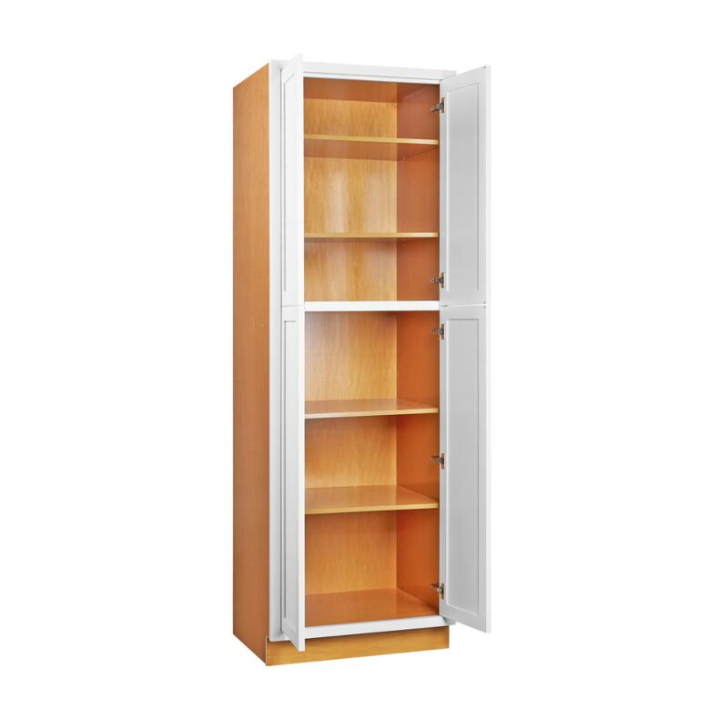 Snow White Inset Shaker 36x93 Utility Cabinet - RTA