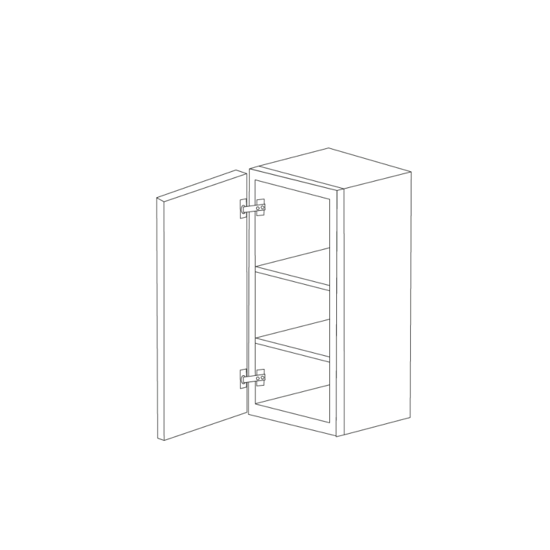 Romona Modern Gray 18x30 Pantry/Oven Cabinet Top Part - RTA