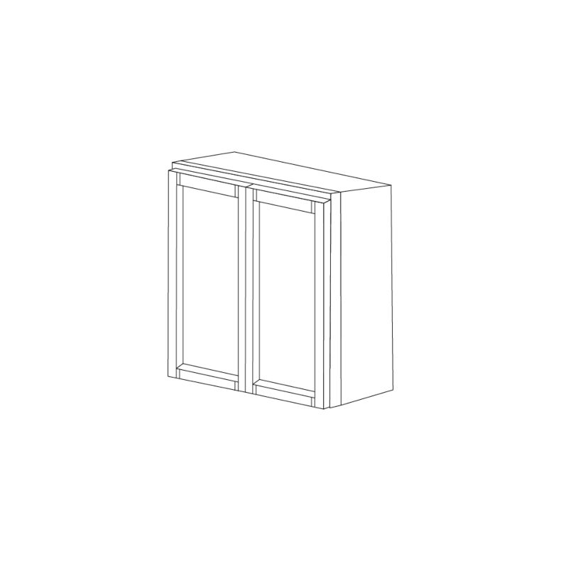 Fresno Grey Shaker 24x42 Pantry/Oven Cabinet Top Part - RTA