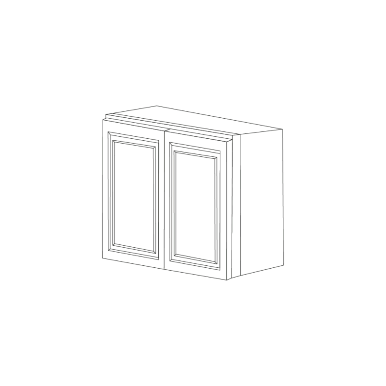 Romona Modern Gray 30x42 Pantry/Oven Cabinet Top Part - RTA