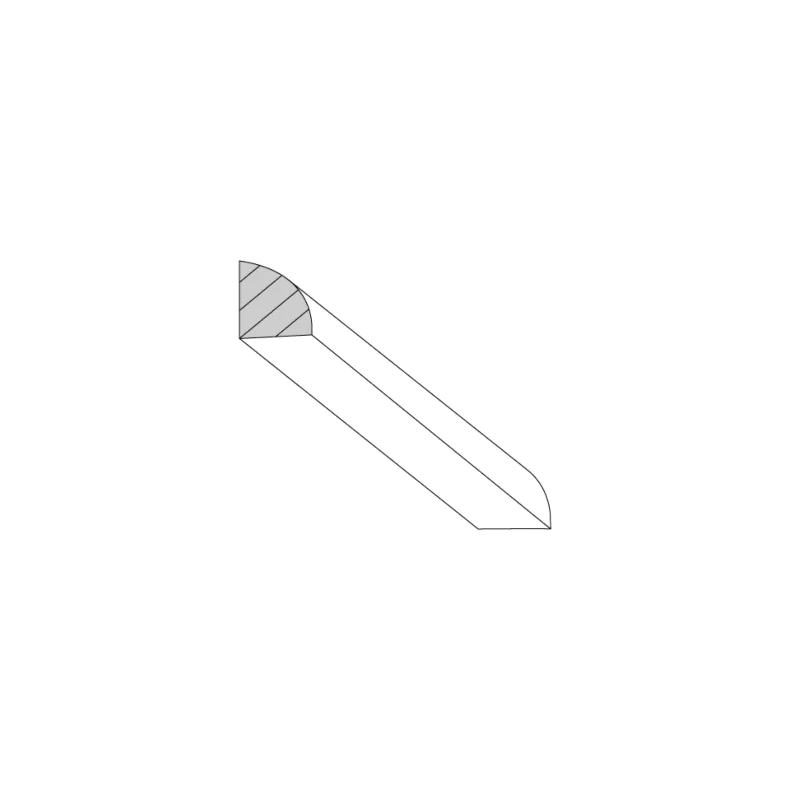 Lexington Grey Shaker Quarter Round Molding 90"L Wood Lexington Grey Shaker Quarter Round Molding 90"L Wood