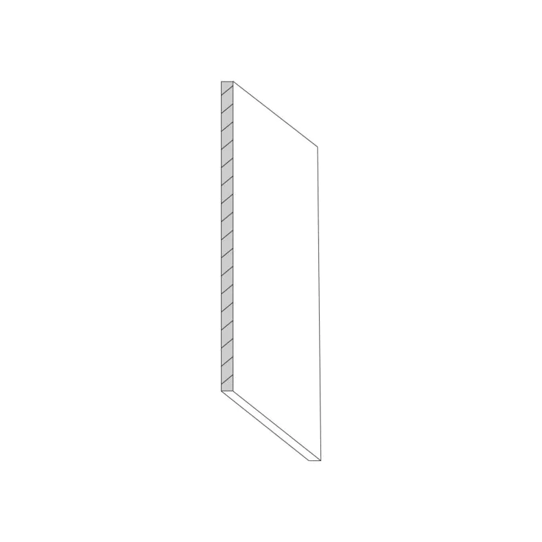 Glossy White Refrigerator End Panel Glossy White Refrigerator End Panel