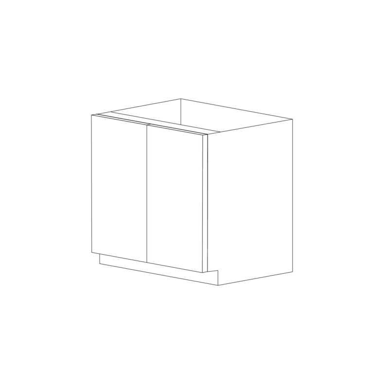 Piano Paint White Gloss 33" Sink Base Cabinet - Assembled Piano Paint White Gloss 33" Sink Base Cabinet - Assembled